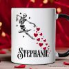 Skeleton Hearts Valentine Personalized Mug, Playful Funny Gift with Custom Name Skeleton Hearts Valentine Personalized Mug, Playful Funny Gift with Custom Name