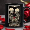 Skeleton The Lovers Personalized Mug, Tarot Card Gothic Moon Phases Rose Gift with Custom Name Skeleton The Lovers Personalized Mug, Tarot Card Gothic Moon Phases Rose Gift with Custom Name