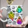 Skull Bat And Spooky Vibes Halloween Personalized Gift Mug HO82 891340