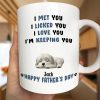 Sleeping Dog I Love You Dad - Personalized Mug Sleeping Dog I Love You Dad - Personalized Mug