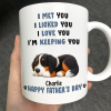Sleeping Dog I Love You Dad - Personalized Mug Sleeping Dog I Love You Dad - Personalized Mug