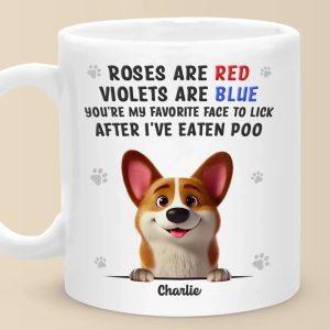 Sloppy Kisses Are My Love Language - Dog Personalized Custom Mug - Gift For Pet Owners, Pet Lovers