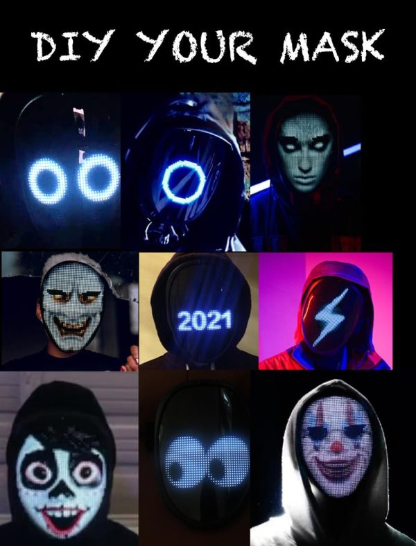 Smart Bluetooth Led Face Mask Smart Bluetooth Led Face Mask