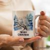 Snowy Owl Personalized Mug, Grand Arctic Majesty Christmas Gift With Custom Name and Date Snowy Owl Personalized Mug, Grand Arctic Majesty Christmas Gift With Custom Name and Date