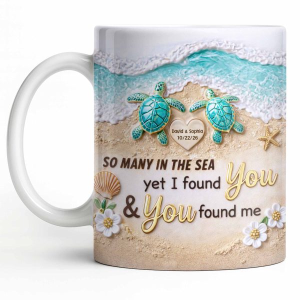 So Many In The Sea, Turtles And Waves Coffee Mug Design - Personalized Custom Coffee Mug - CPL1359_MG So Many In The Sea, Turtles And Waves Coffee Mug Design - Personalized Custom Coffee Mug - CPL1359_MG