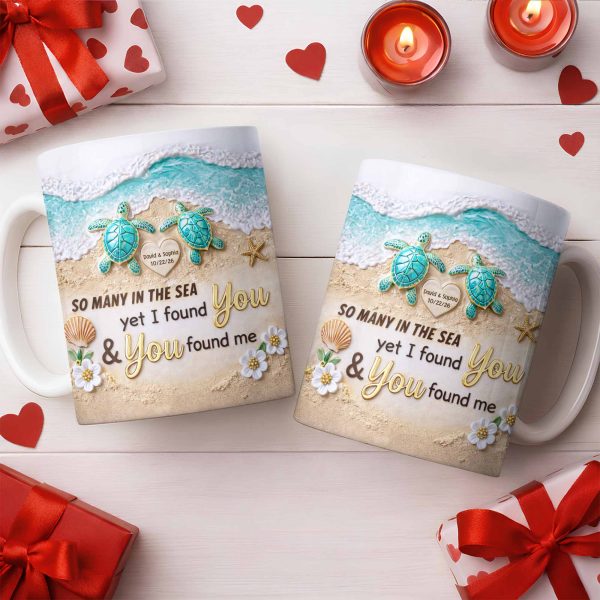 So Many In The Sea, Turtles And Waves Coffee Mug Design - Personalized Custom Coffee Mug - CPL1359_MG So Many In The Sea, Turtles And Waves Coffee Mug Design - Personalized Custom Coffee Mug - CPL1359_MG