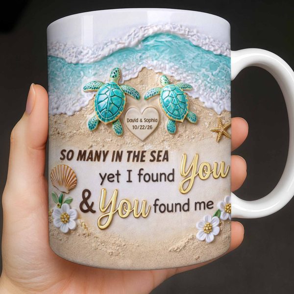 So Many In The Sea, Turtles And Waves Coffee Mug Design - Personalized Custom Coffee Mug - CPL1359_MG So Many In The Sea, Turtles And Waves Coffee Mug Design - Personalized Custom Coffee Mug - CPL1359_MG