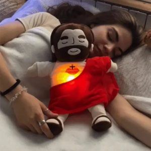 Soothing Jesus Plush Toy - Adjustable Music Sleep Companion