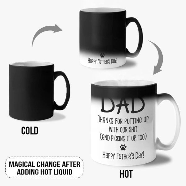 Sorry For The Mess, But Thanks For Loving Us Anyway - Dog Personalized Custom Color Changing Mug - Father's Day, Gift For Pet Owners, Pet Lovers Sorry For The Mess, But Thanks For Loving Us Anyway - Dog Personalized Custom Color Changing Mug - Father's Day, Gift For Pet Owners, Pet Lovers