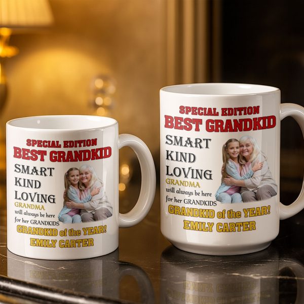 Special Edition Best Grandkid Smart Kind Loving - Personalized Custom Coffee Mug - GRK114_MG Special Edition Best Grandkid Smart Kind Loving - Personalized Custom Coffee Mug - GRK114_MG