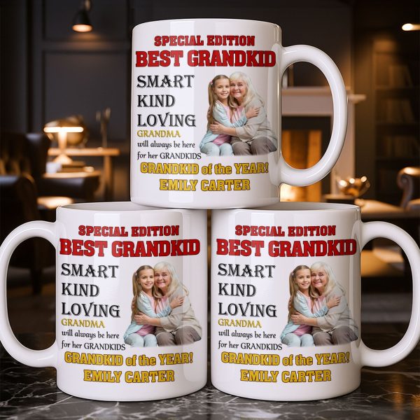 Special Edition Best Grandkid Smart Kind Loving - Personalized Custom Coffee Mug - GRK114_MG Special Edition Best Grandkid Smart Kind Loving - Personalized Custom Coffee Mug - GRK114_MG