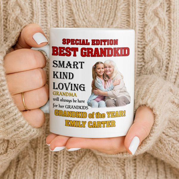 Special Edition Best Grandkid Smart Kind Loving - Personalized Custom Coffee Mug - GRK114_MG Special Edition Best Grandkid Smart Kind Loving - Personalized Custom Coffee Mug - GRK114_MG