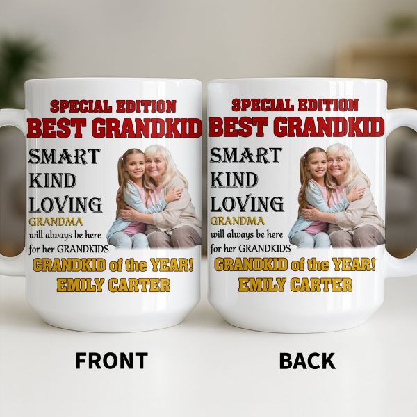 Special Edition Best Grandkid Smart Kind Loving - Personalized Custom Coffee Mug - GRK114_MG Special Edition Best Grandkid Smart Kind Loving - Personalized Custom Coffee Mug - GRK114_MG