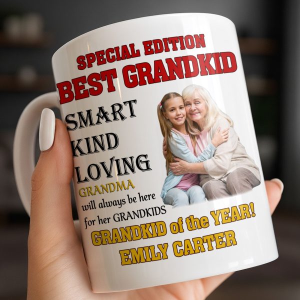 Special Edition Best Grandkid Smart Kind Loving - Personalized Custom Coffee Mug - GRK114_MG Special Edition Best Grandkid Smart Kind Loving - Personalized Custom Coffee Mug - GRK114_MG