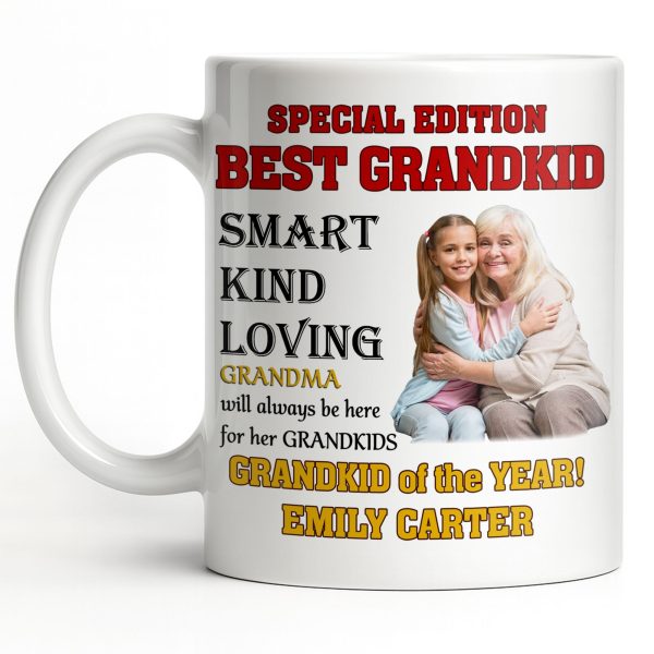 Special Edition Best Grandkid Smart Kind Loving - Personalized Custom Coffee Mug - GRK114_MG Special Edition Best Grandkid Smart Kind Loving - Personalized Custom Coffee Mug - GRK114_MG