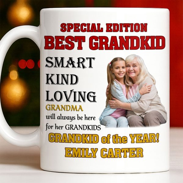 Special Edition Best Grandkid Smart Kind Loving - Personalized Custom Coffee Mug - GRK114_MG Special Edition Best Grandkid Smart Kind Loving - Personalized Custom Coffee Mug - GRK114_MG