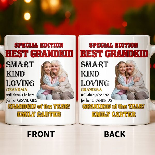 Special Edition Best Grandkid Smart Kind Loving - Personalized Custom Coffee Mug - GRK114_MG Special Edition Best Grandkid Smart Kind Loving - Personalized Custom Coffee Mug - GRK114_MG