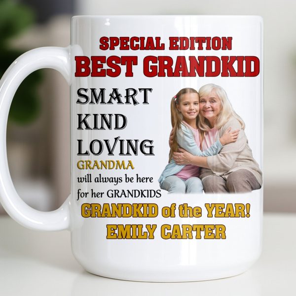 Special Edition Best Grandkid Smart Kind Loving - Personalized Custom Coffee Mug - GRK114_MG Special Edition Best Grandkid Smart Kind Loving - Personalized Custom Coffee Mug - GRK114_MG