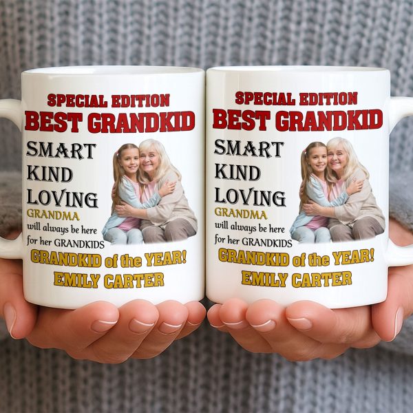 Special Edition Best Grandkid Smart Kind Loving - Personalized Custom Coffee Mug - GRK114_MG Special Edition Best Grandkid Smart Kind Loving - Personalized Custom Coffee Mug - GRK114_MG