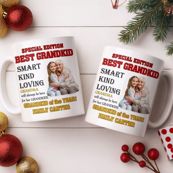 Special Edition Best Grandkid Smart Kind Loving - Personalized Custom Coffee Mug - GRK114_MG Special Edition Best Grandkid Smart Kind Loving - Personalized Custom Coffee Mug - GRK114_MG