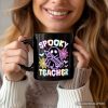 Spooky Teacher Neon Ghost Personalized Mug, Retro Halloween Gift with Custom Name for Educators Spooky Teacher Neon Ghost Personalized Mug, Retro Halloween Gift with Custom Name for Educators