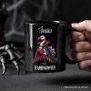 Spooky Vampire Flamingo Personalized Mug, Halloween Dracula Bird Gift with Custom Name Spooky Vampire Flamingo Personalized Mug, Halloween Dracula Bird Gift with Custom Name
