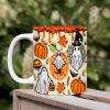 Spooky Vibes With Pumpkin Halloween Personalized Gift Mug HO82 891336