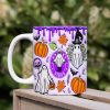 Spooky Vibes With Pumpkin Halloween Personalized Gift Mug HO82 891336