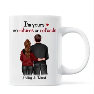 Standing Back View Couple Anniversary Gift For Him Gift For Her Personalized Mug