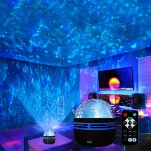 Starry Galaxy Ocean Wave Projector