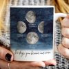 Starry Night Custom Birth Moon Phase The Day You Became Mom Personalized Mug, Gift
