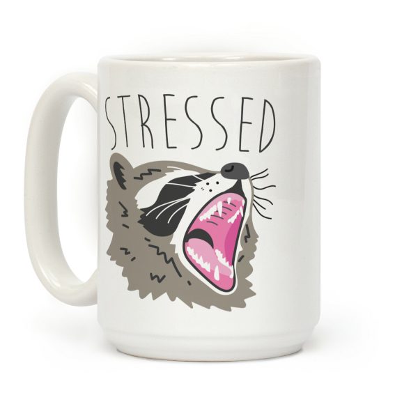 Stressed Raccoon Coffee Mug Stressed Raccoon Coffee Mug