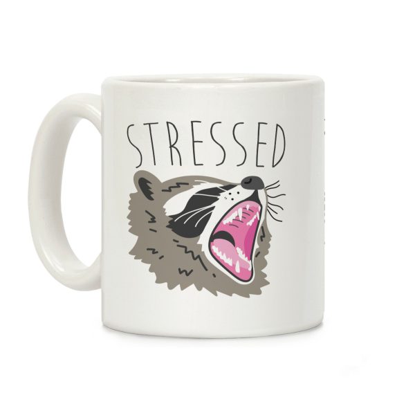 Stressed Raccoon Coffee Mug Stressed Raccoon Coffee Mug