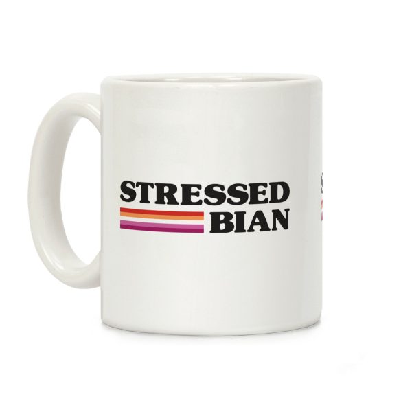 Stressedbian Stressed Lesbian Coffee Mug Stressedbian Stressed Lesbian Coffee Mug
