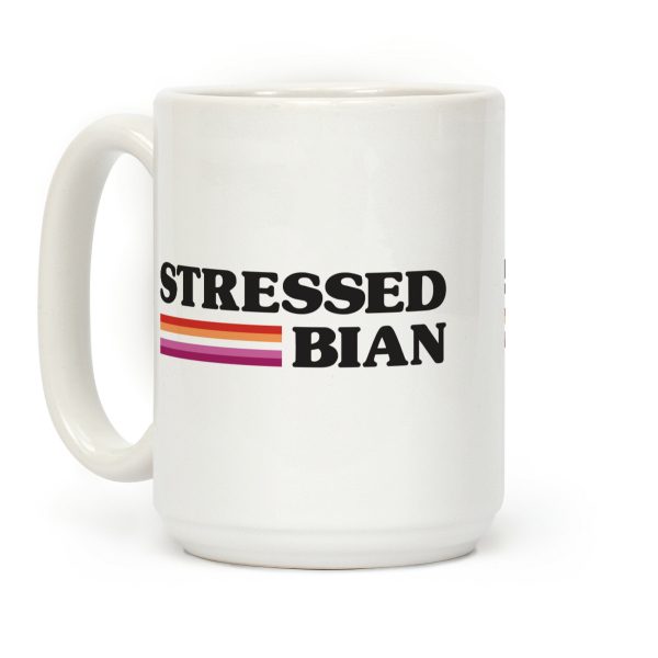 Stressedbian Stressed Lesbian Coffee Mug Stressedbian Stressed Lesbian Coffee Mug
