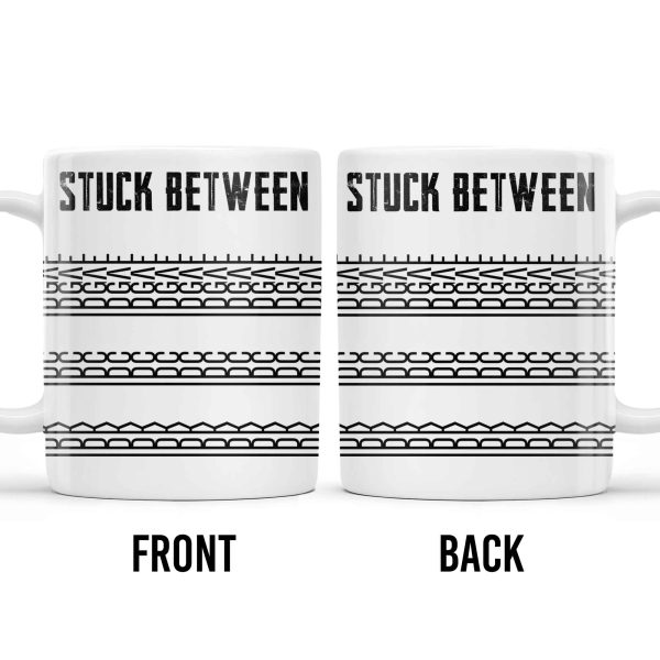 Stuck Between With Chain Link Patterns - Personalized Custom Coffee Mug - FAM384_MG Stuck Between With Chain Link Patterns - Personalized Custom Coffee Mug - FAM384_MG