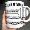 Stuck Between With Chain Link Patterns - Personalized Custom Coffee Mug - FAM384_MG Stuck Between With Chain Link Patterns - Personalized Custom Coffee Mug - FAM384_MG