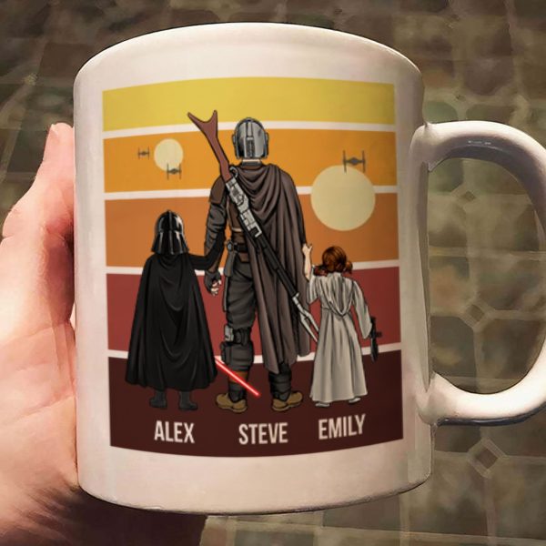 Stwa Just A Dadalorian Try To Make His Way In The Universe - Gift For Father's Day - Personalized Ceramic Mug Stwa Just A Dadalorian Try To Make His Way In The Universe - Gift For Father's Day - Personalized Ceramic Mug
