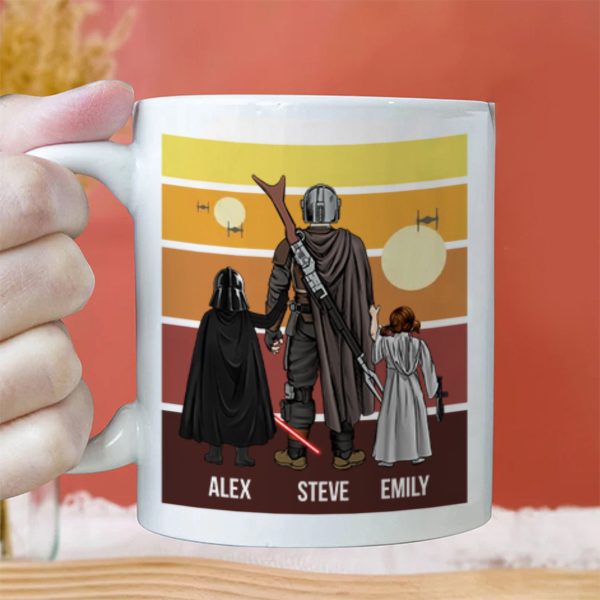 Stwa Just A Dadalorian Try To Make His Way In The Universe - Gift For Father's Day - Personalized Ceramic Mug Stwa Just A Dadalorian Try To Make His Way In The Universe - Gift For Father's Day - Personalized Ceramic Mug