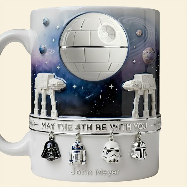 Stwa May The 4th Be With You - Personalized White Mug - Gift For Fan Movies HH01 Stwa May The 4th Be With You - Personalized White Mug - Gift For Fan Movies HH01