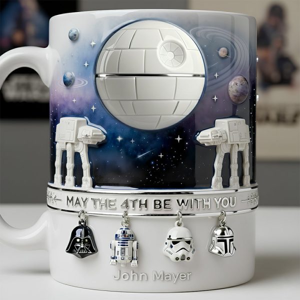 Stwa May The 4th Be With You - Personalized White Mug - Gift For Fan Movies HH01 Stwa May The 4th Be With You - Personalized White Mug - Gift For Fan Movies HH01