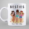 Summer Beach Girls Besties Sisters Personalized Mug