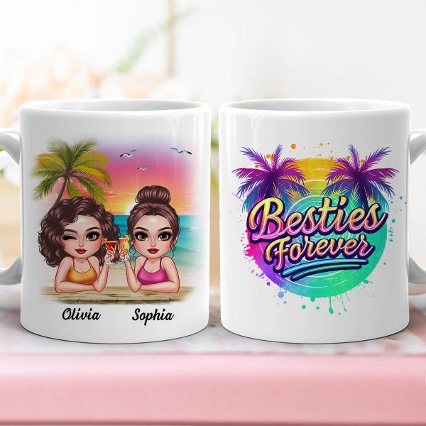 Summer Besties Forever Personalized Mug