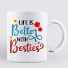 Summer Doll Besties Sitting On The Beach Personalized Mug