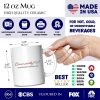 Summer Vibes Strawberry Personalized Mug, White, Seasonal Coquette Gift with Custom Name