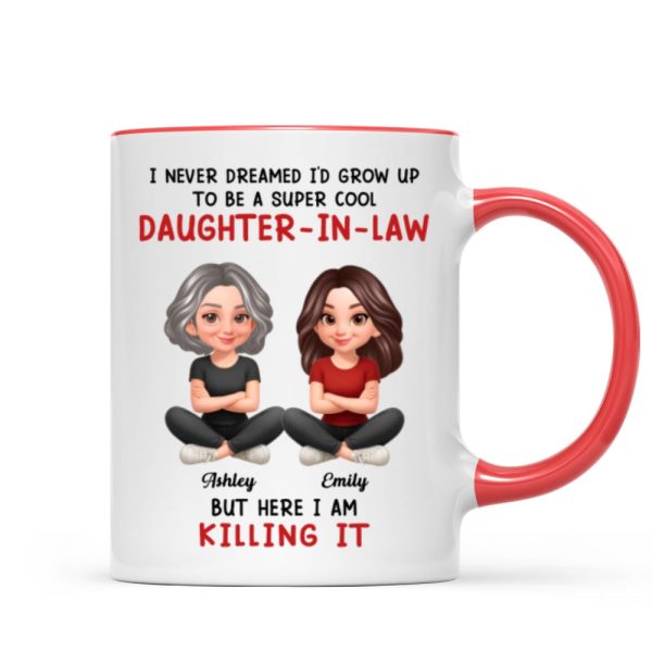 Super Cool Daughter-in-Law - Personalized Mug - Funny Christmas Gift for Daughter-in-Law