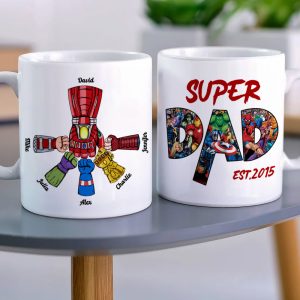 Super Dad Personalized Mug, Gift For Dad-4OHHN090623