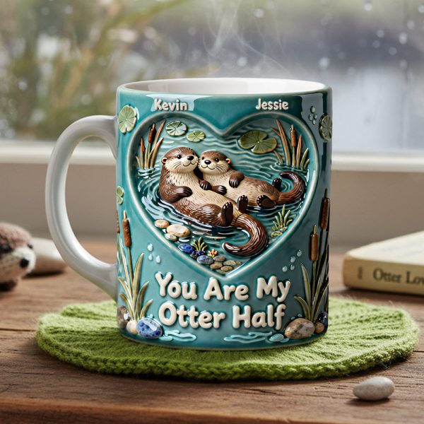 Sweet Otter Couple Coffee Mug - Personalized Gift For Couples 03NATA200126 Sweet Otter Couple Coffee Mug - Personalized Gift For Couples 03NATA200126