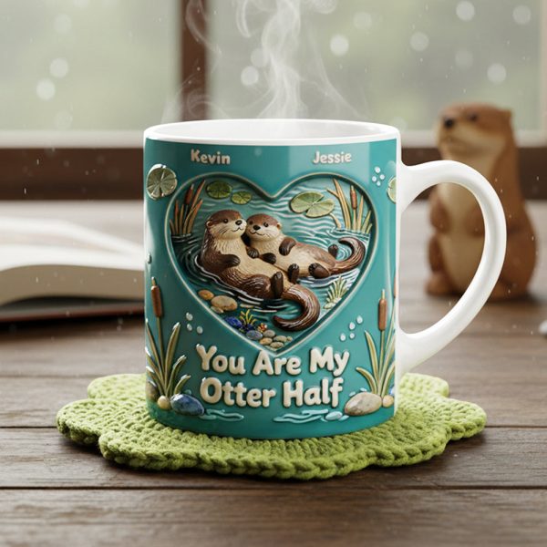 Sweet Otter Couple Coffee Mug - Personalized Gift For Couples 03NATA200126 Sweet Otter Couple Coffee Mug - Personalized Gift For Couples 03NATA200126