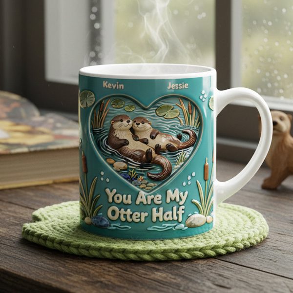 Sweet Otter Couple Coffee Mug - Personalized Gift For Couples 03NATA200126 Sweet Otter Couple Coffee Mug - Personalized Gift For Couples 03NATA200126